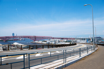 なみはや大橋からの景色