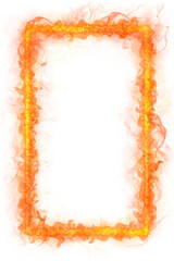 Flame png frame, orange realistic fire transparent image © Rawpixel.com