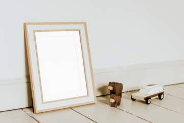 Photo frame png mockup, transparent design