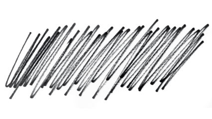 Scribble line png sticker, transparent background