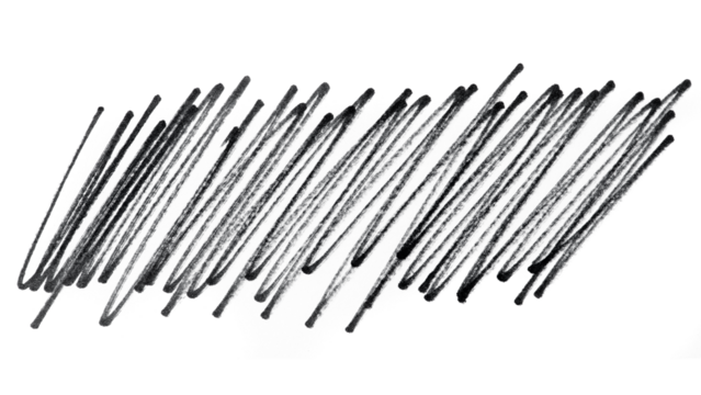 Scribble line png sticker, transparent background