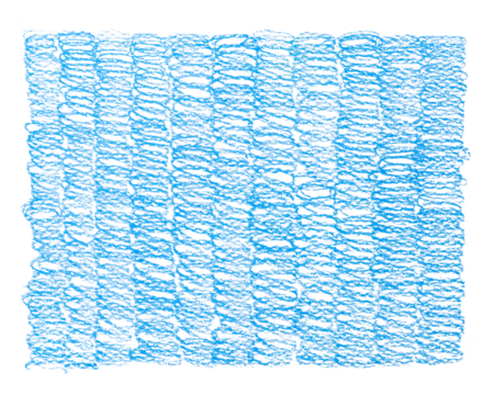 Png blue colored pencil texture sticker, transparent background