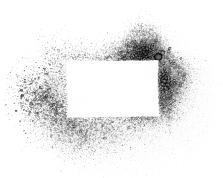 Spray paint png frame sticker, transparent background