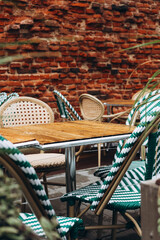 outdoor cafe in the city