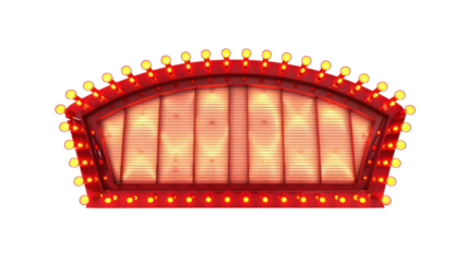 Theater sign on transparent background