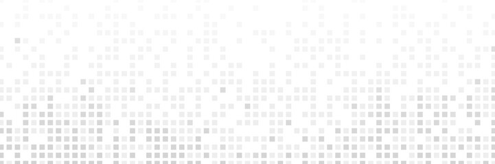 Gray abstract pixel art png banner