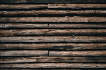 Obraz premium Rustic wooden planks with varying shades of brown, weathered and textured surface