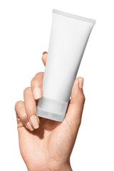 Sunscreen tube png mockup for beauty brands