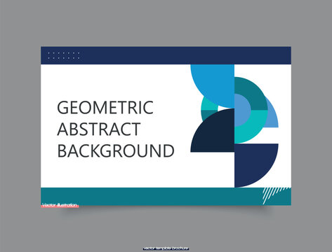 Landing. Composition of simple geometric shapes. For use in Presentation.
