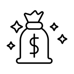 Money Bag icon Design