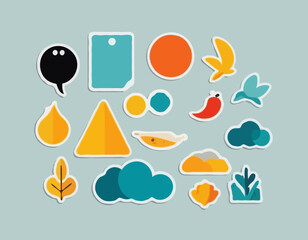 Adhesive Stickers - Vector 