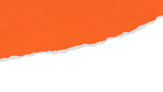 Orange border png sticker, paper craft on transparent background