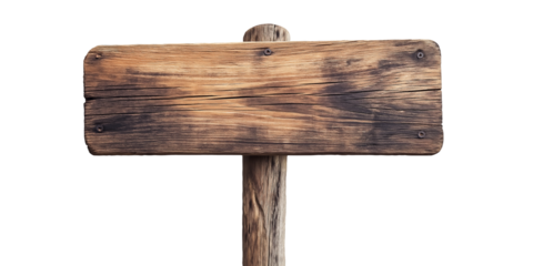 old wood guide signboard, rough weathered empty signpost text space plank cut out