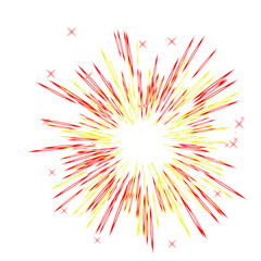 Obraz premium colorful fireworks elements