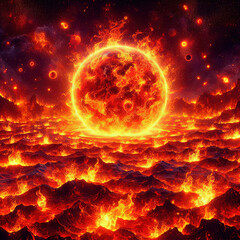 Captivating Inferno Spectacle - Explore the Power of the Wild Flame!