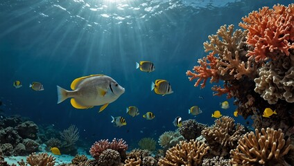 Fototapeta premium fish in aquarium