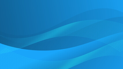 Abstract blue background with flowing lines. Dynamic waves. vector illustration.