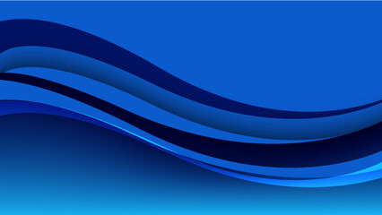 Abstract blue background with flowing lines. Dynamic waves. vector illustration.