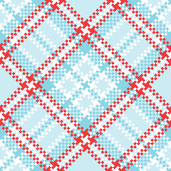 Scottish Tartan Seamless Pattern. Checkerboard Pattern Traditional Scottish Woven Fabric. Lumberjack Shirt Flannel Textile. Pattern Tile Swatch Included.