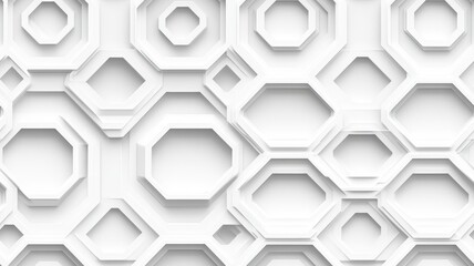 Fototapeta premium Abstract geometric patterns in monochrome, seamless pattern, repeatable design, white background.