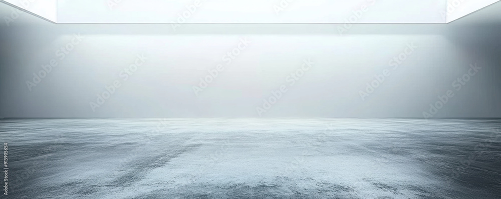 Poster a large empty room with a white ceiling. the room is empty and has no furniture. the room is very la