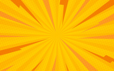 Obraz premium Abstract yellow background with sun ray. Summer vector illustration