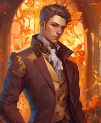 portrait of a man background