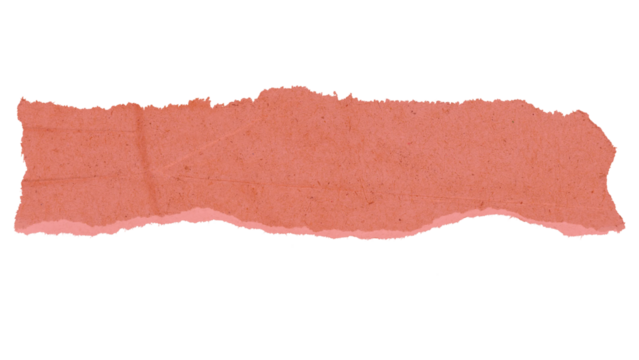 Pink  ripped paper png sticker, transparent background
