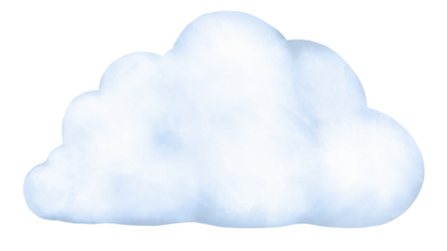 Cloud png weather sticker, transparent background