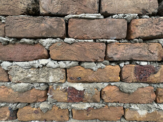 Obraz premium Close Up of an Old Exterior Brick Wall