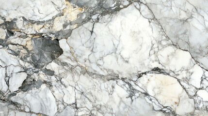 Fototapeta premium Close-up of White Marble with Gray and Gold Veins