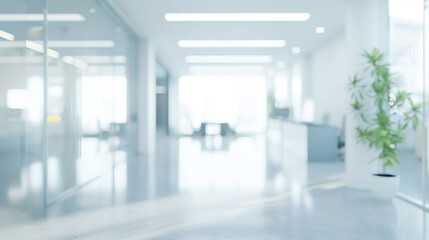 Blurred office interior background.