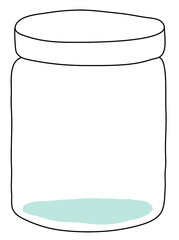 Jar png doodle illustration earth friendly living