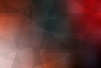 Fototapeta premium Light Green, Red vector triangle mosaic texture.