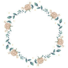 Hexagon leafy frame social ads template transparent png