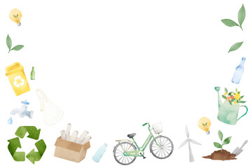 Frame png with greenery design