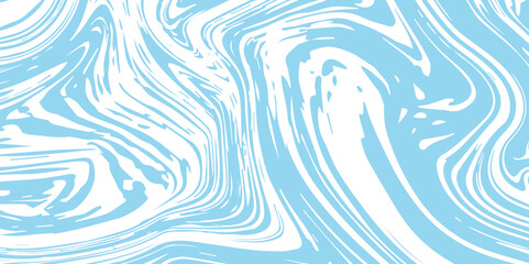 Abstract Pattern white and blue marble texture and background. Liquify Swirl blue and white color art. acrylic pours liquid marble surface design.	