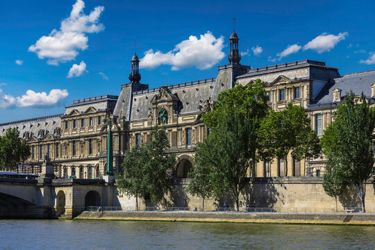 Paris landscapes from the river La Seine