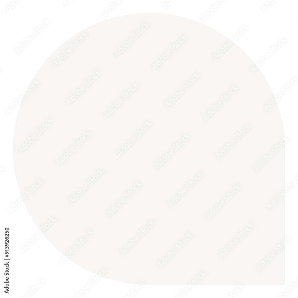 Sticker white circle png sticker, geometric shape collage element on transparent background