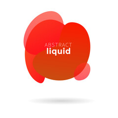 Abstract banners vector, flat geometric liquid gradient color