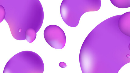 Abstract purple background, 3d purple background, background with circles, Fluid background
