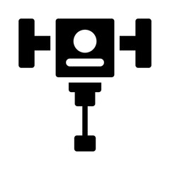 labor and construction solid fill icon