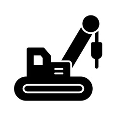 labor and construction solid fill icon