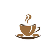 Obraz premium A steaming cup of coffee on a saucer, generative ai image