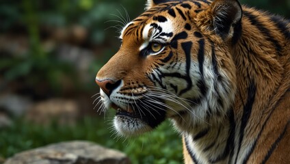 Fototapeta premium tiger in zoo