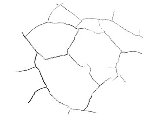 Cracks transparent background PNG macro