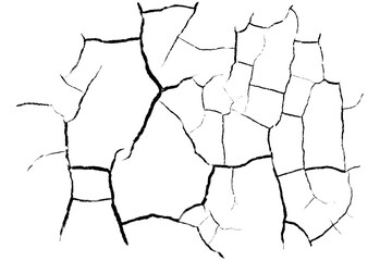 Cracks transparent background PNG macro