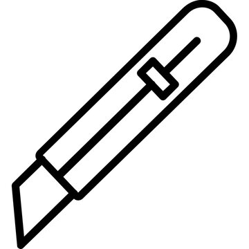 recommend clip art: Utility Cutter vector icon in outline style 