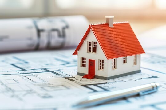 Homebuyer reviewing land registry documents, confirming property progress