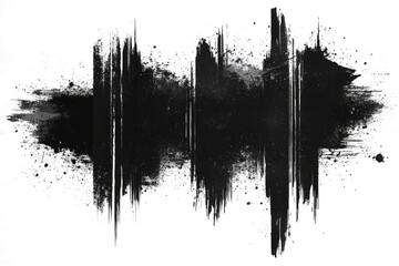 black dust and scratches on white background,